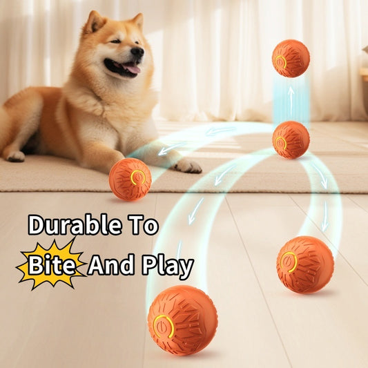 Smart Interactive Jumping Ball for Dogs – Automatic & LED Light-Up Toy